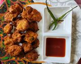 A picture of step 7 of Mooli ka pakoda.