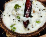 A picture of step 2 of Coconut chutney.
