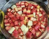A picture of step 3 of Gajar Aloo Matar.