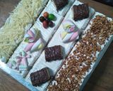 Foto langkah ke 6 dari resep Green Tea Ogura Cake.