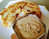 A picture of step 6 of Stuffed uttapam with mungfali chutney.