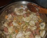 Foto del paso 4 de la receta Garbanzo compuesto con pollo y salchicha