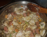 Foto del paso 4 de la receta: Garbanzo compuesto con pollo y salchicha