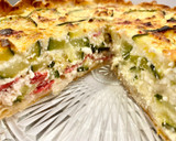 Foto del paso 14 de la receta: Pastel salado de hojaldre con calabacín, requesón y salami