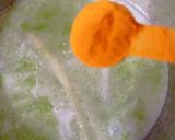 Gambar langkah 2 resipi Masak Lemak Tempoyak Bersama Daun Bayam.