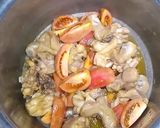 A picture of step 1 of Red Chicken Shinwari Karahi.