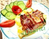 Pas rețetă Cartofi cu șuncă și mozzarella la cuptor 2 fotografie