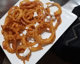 A picture of step 4 of Onion rings pakora🌰🌰.
