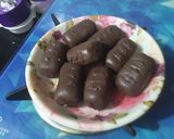 A picture of step 5 of Homemade Bounty Bars.
