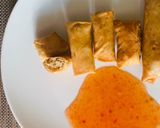 A picture of step 11 of Thai minced pork spring rolls.