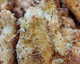 A picture of step 3 of Homemade breadcrumbed chicken pieces.