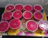 Foto langkah ke 3 dari resep Dragon Fruit milk Pudding.