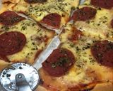Foto langkah ke 7 dari resep THIN CRUST Pepperoni PIZZA 🍕.