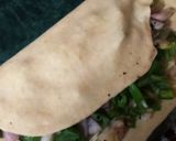A picture of step 2 of Half Moon Spanich Green Oinon Crep Paratha.
