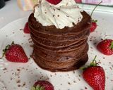 A picture of step 3 of Chocolate Pancakes.