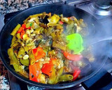 Foto del paso 5 de la receta: Habas tiernas orgánicas con berenjenas, pimiento rojo al vapor