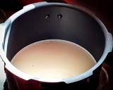 A picture of step 1 of Pal payasam.