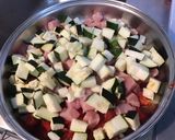 Une image de l'étape 4 de Veau aux olives,tomates et courgette.