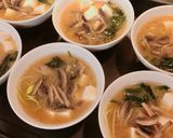 Hình bước làm 5 của món Súp Miso Rong Biển Đậu Hủ Nấm Mỡ