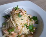 Foto del paso 1 de la receta: Spaghetti al limón con salmón