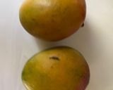 A picture of step 1 of Mango Halwa.