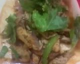 A picture of step 8 of Chicken fajita in Pita.