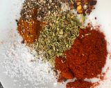 A picture of step 3 of Spiced Sweet potato, Black Bean and Chick-pea burgers with Lime Raita.