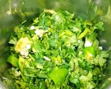 A picture of step 1 of Spinach thebra.