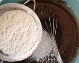 صورة لخطوة 2 من وصفة كعكة بصلصة الشوكولاتة 🍫
