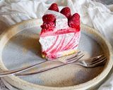 Túrós mákos málnás zebra süti -sütés nélkül recept fázis 6 fotója