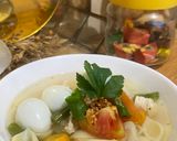 Foto langkah ke 6 dari resep Sup Makaroni Telur Puyuh.