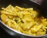 A picture of step 4 of Arbi ki Sabji.