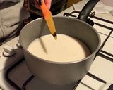 Foto del passaggio 5 della ricetta ☕️Crostata frolla al caffè, namelaka alla nocciola e crema leggere alla vaniglia☕️