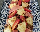 Foto del paso 7 de la receta: Ensalada de lentejas con piña y jamón