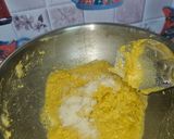 A picture of step 1 of Besan ladoo.