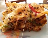 A picture of step 4 of Chicken Tikka lasagna.