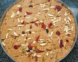A picture of step 1 of Dry fruits sukhdi.