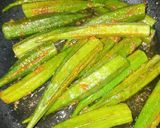 A picture of step 6 of Indian Style Stuffed Okra.