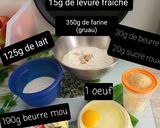 Une image de l'étape 1 de Brioche feuilletée - Vanille, cannelle, muscade et amande amère-.