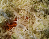 A picture of step 3 of Sweet and Sour Pork and cabbage.