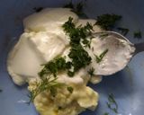 A picture of step 1 of Creamy mayonnaise cucumber salad. .
