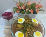 A picture of step 4 of Chicken with chickpea eggs 🥚murg choly with eggs.