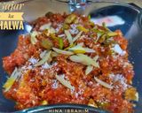 A picture of step 4 of Gajar ka halwa.