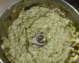 A picture of step 2 of Green Moong dal pakodi.