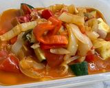 Cukkinis lecsó (vegán) recept fázis 6 fotója