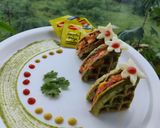 A picture of step 9 of Cheesy Veggie Moong Waffle Bites.