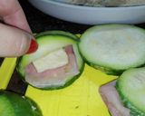 Foto del paso 2 de la receta: Milanesa de zapallito rellenas jamón y queso