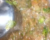 A picture of step 1 of Tomato green chutni😋.