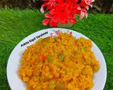 A picture of step 5 of One Pot Cooking (Vegetables Daliya Pulao).