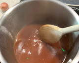 A picture of step 3 of Crispy tofu top with sweet sticky and sour sauce with brown rice.